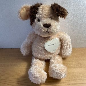 Gund Avon Exclusive Make a Promise Puppy Plush Shaggy Dog Tan 17" Stuffed Animal